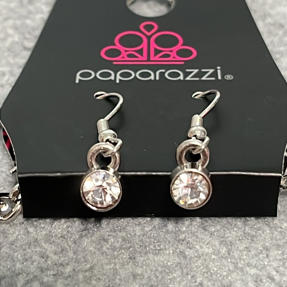 Statement Bling Necklace Earring Set Costume Jewe… - image 5